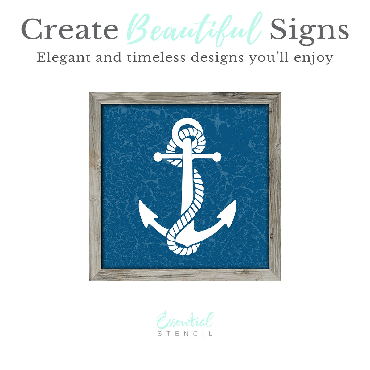 Anchor 12x12 Stencil-Summer-Essential Stencil