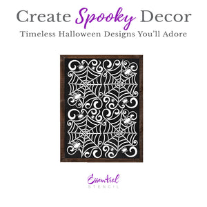 Spiderweb Pattern 12x16 Stencil-Halloween-Essential Stencil