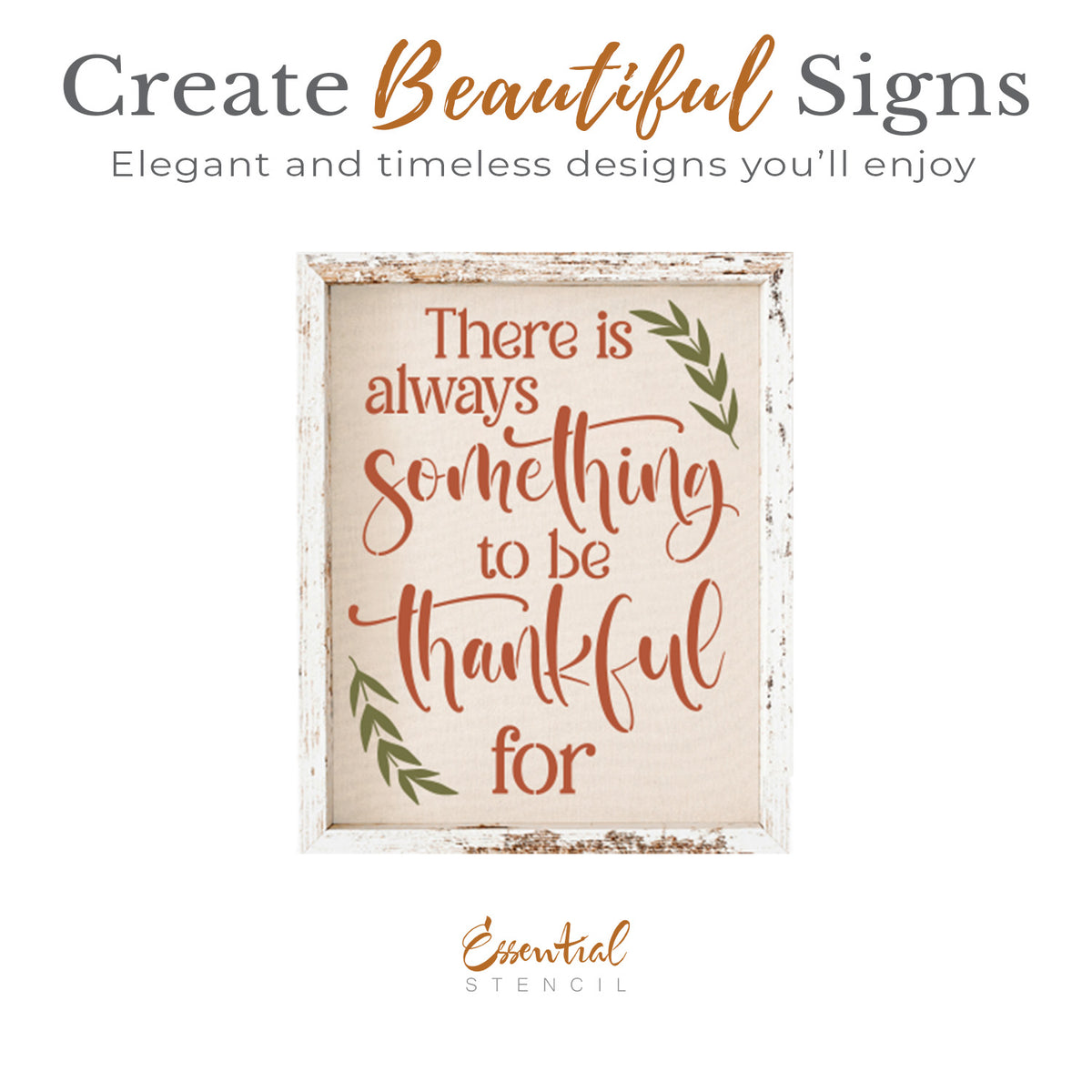 Always Something to be Thankful for Stencil-Fall-Essential Stencil