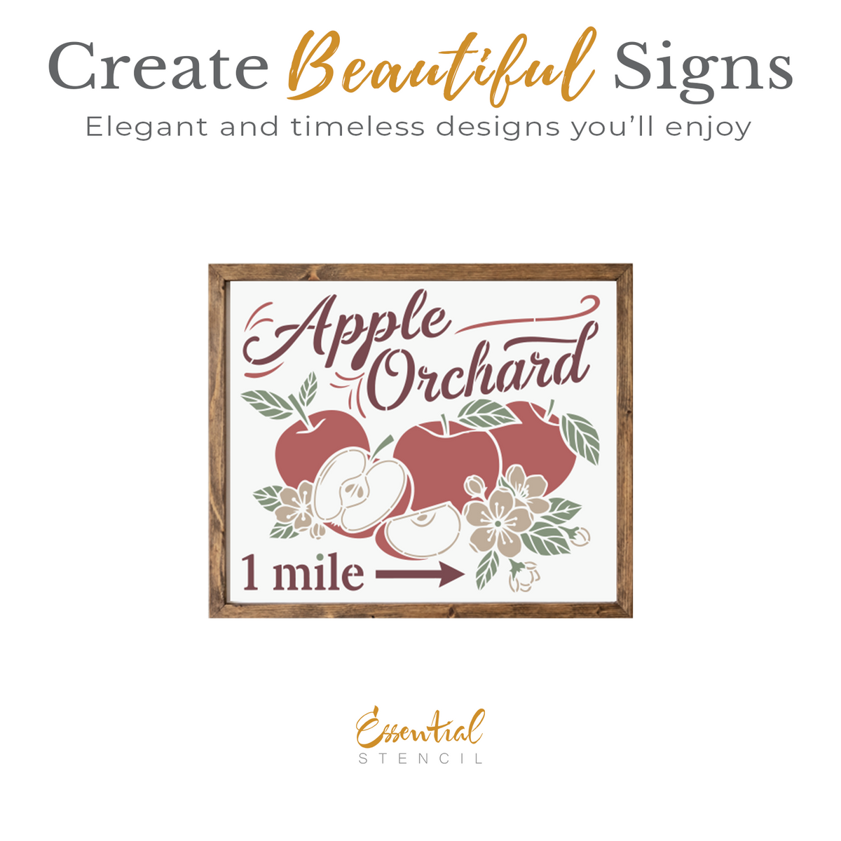 Apple Orchard Stencil