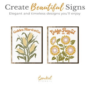 Golden Harvest Co. Stencil Set-Fall-Essential Stencil