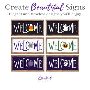 Customizable Halloween Welcome Stencil Set-Halloween-Essential Stencil