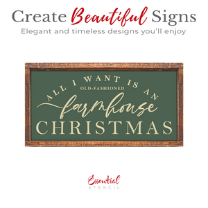 Farmhouse Christmas Stencil-Christmas-Essential Stencil