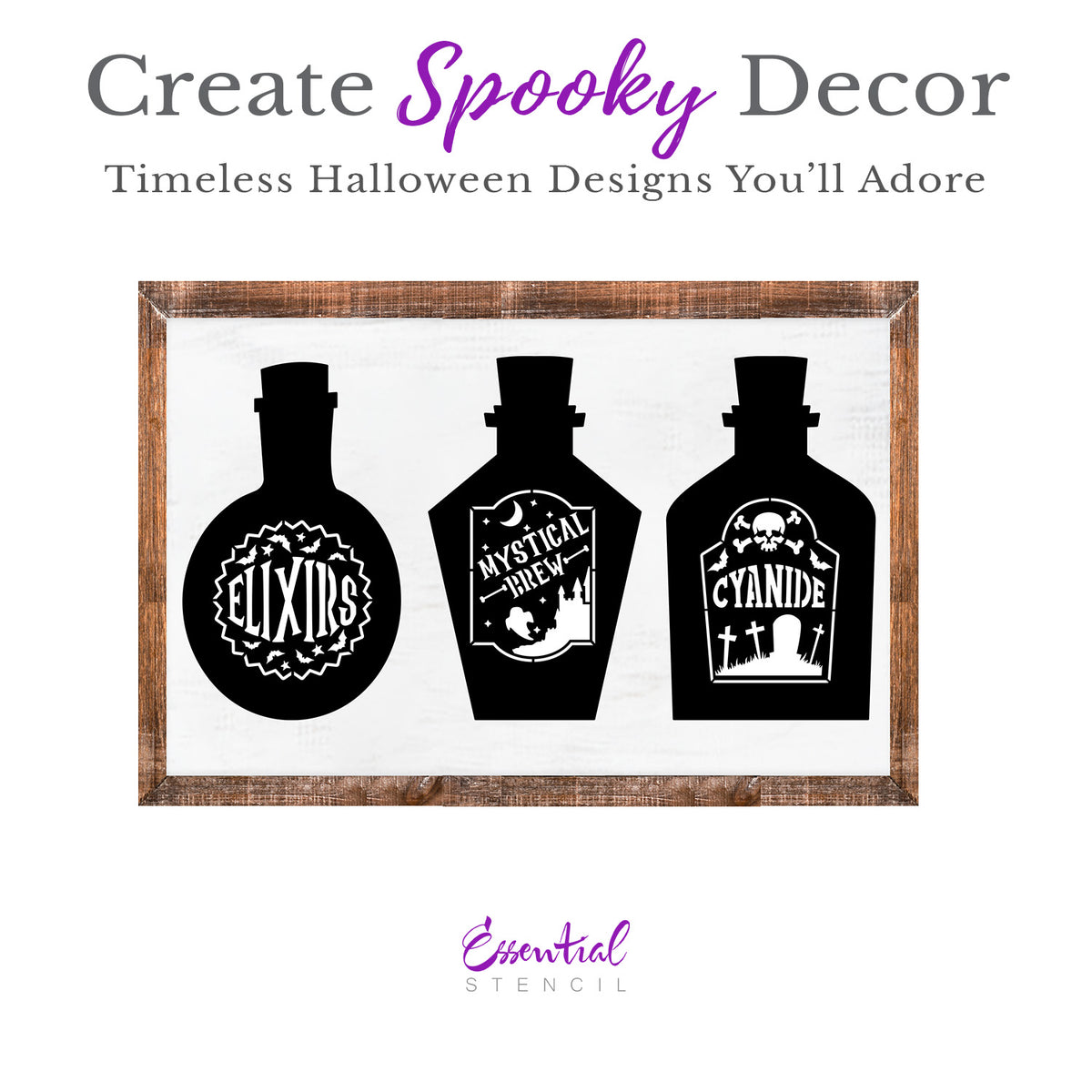 Apothecary Bottles & Labels Stencil Set-Halloween-Essential Stencil