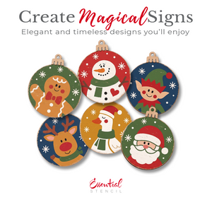 Christmas Character Ornament Stencils