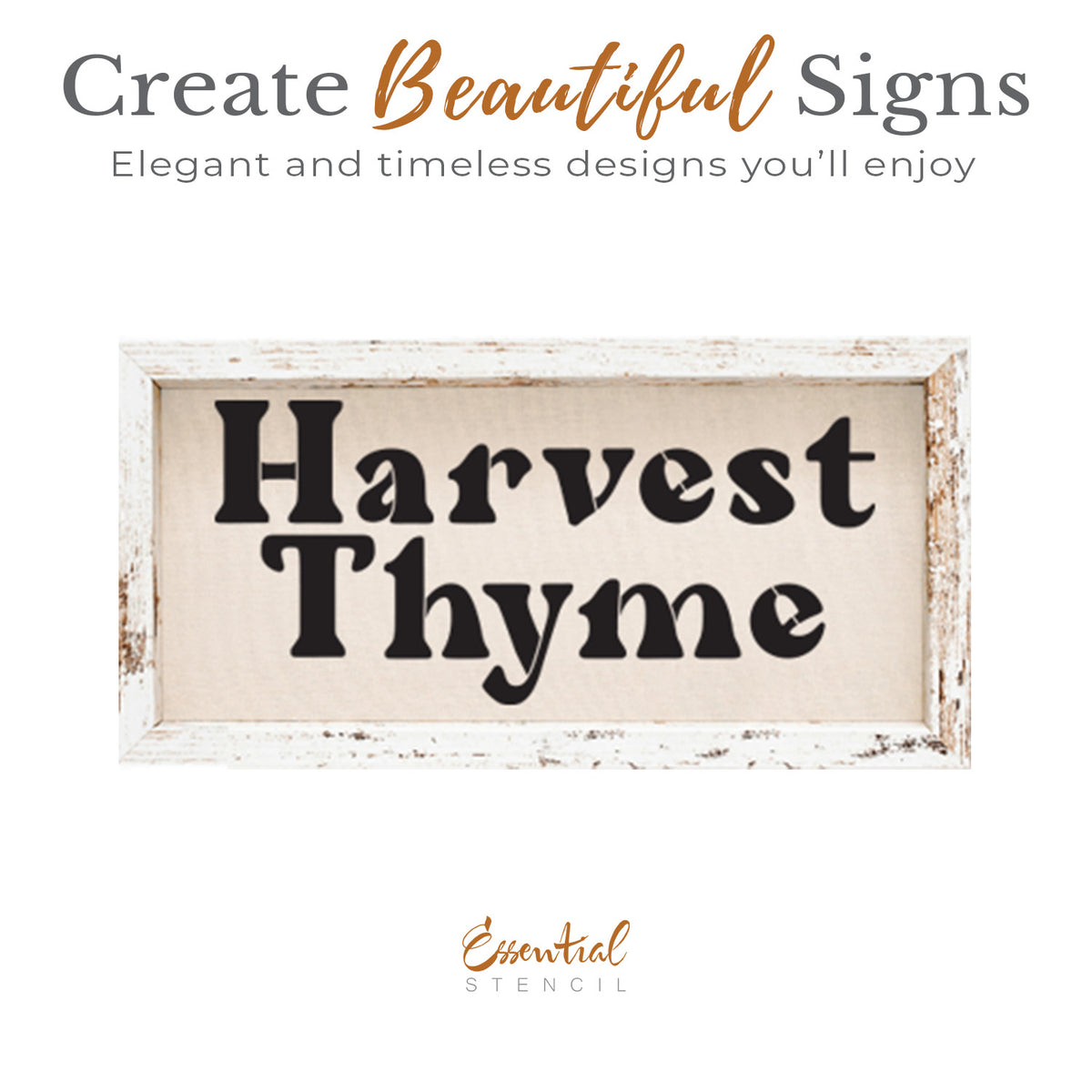 Harvest Thyme Stencil-Fall-Essential Stencil