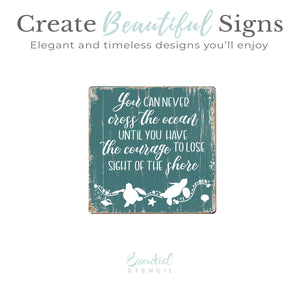 Sea Turtle Courage-Coastal-Essential Stencil