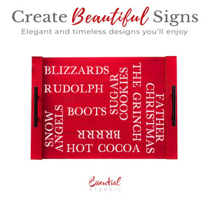 Holiday Words 21pcs-Christmas-Essential Stencil