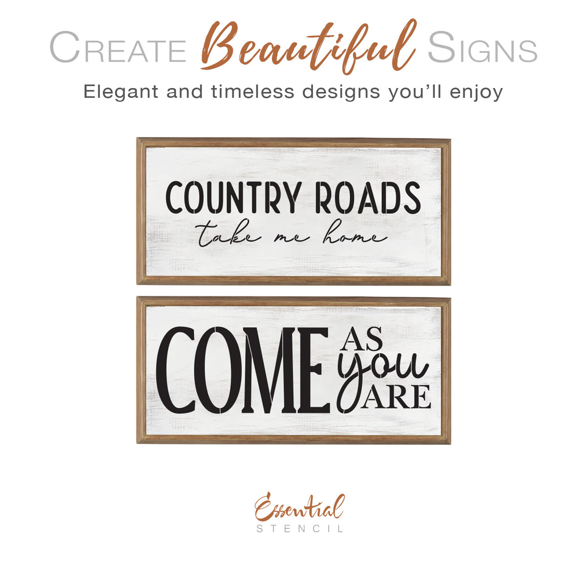 Country Roads Stencil Set (2pk)-Summer-Essential Stencil