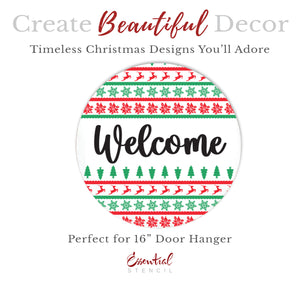 Winter Welcome Door Hanger Stencil Set-Christmas-Essential Stencil