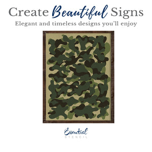Camouflage Layering Stencil (3pk)-Patriotic-Essential Stencil