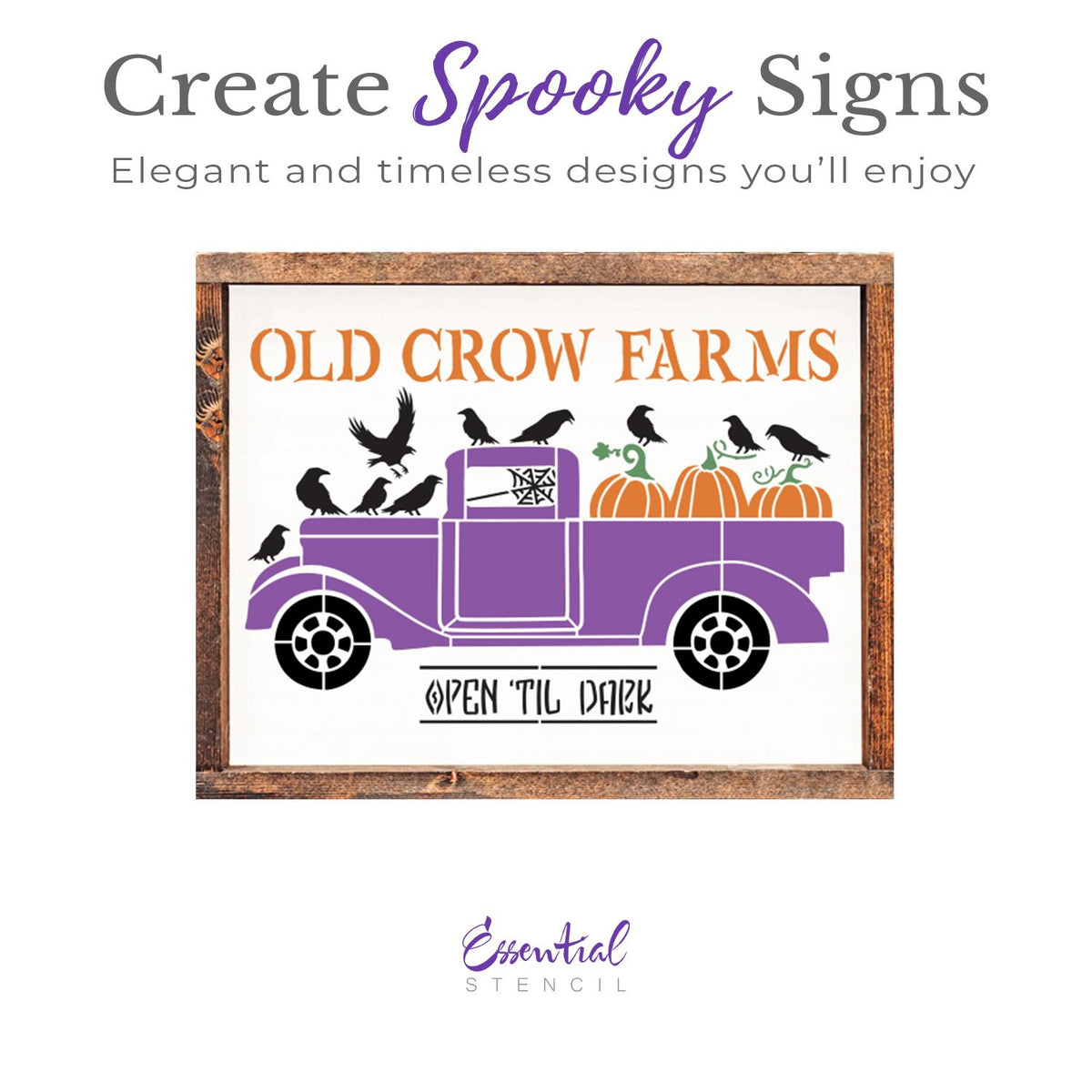 Old Crow Farms Stencil-Halloween-Essential Stencil