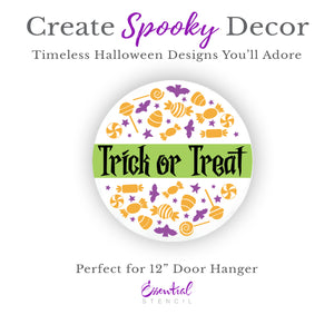 Trick or Treat Door Hanger Stencil-Halloween-Essential Stencil