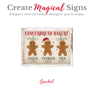 Gingerbread Bakery Stencil