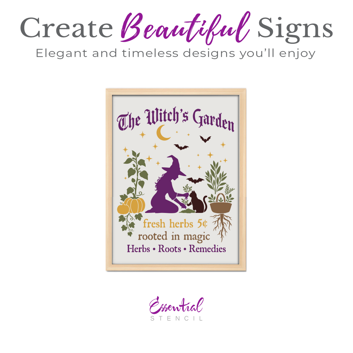 The Witch’s Garden Stencil