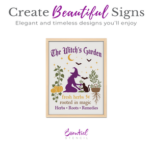The Witch’s Garden Stencil