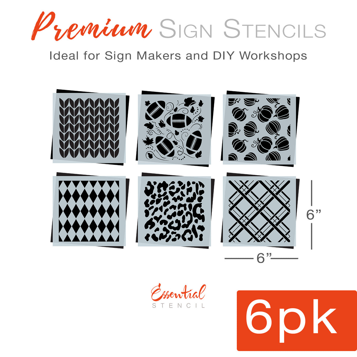 Fall Mini Patterns (6 Pack)-Home-Essential Stencil