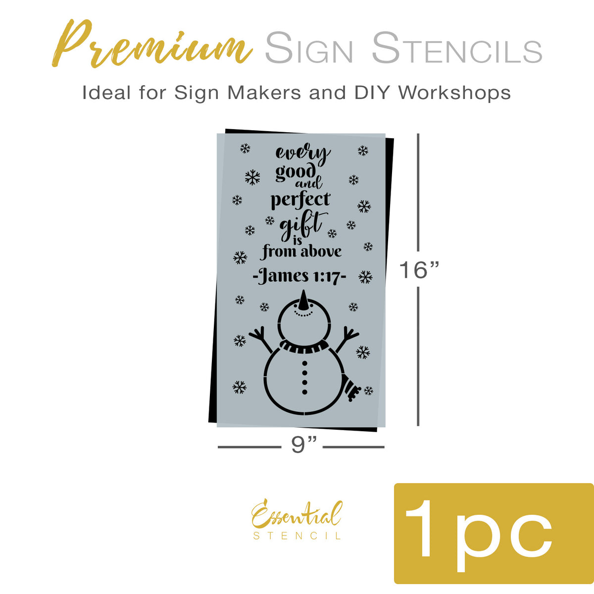 Every Good and Perfect Gift Sign Stencil-Christmas-Essential Stencil