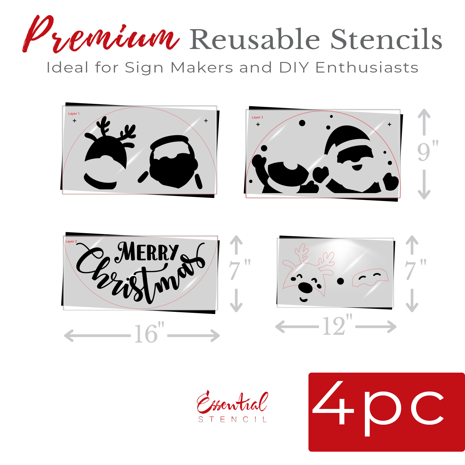 Mega Christmas 2025 Stencil Bundle-Bundle-Essential Stencil