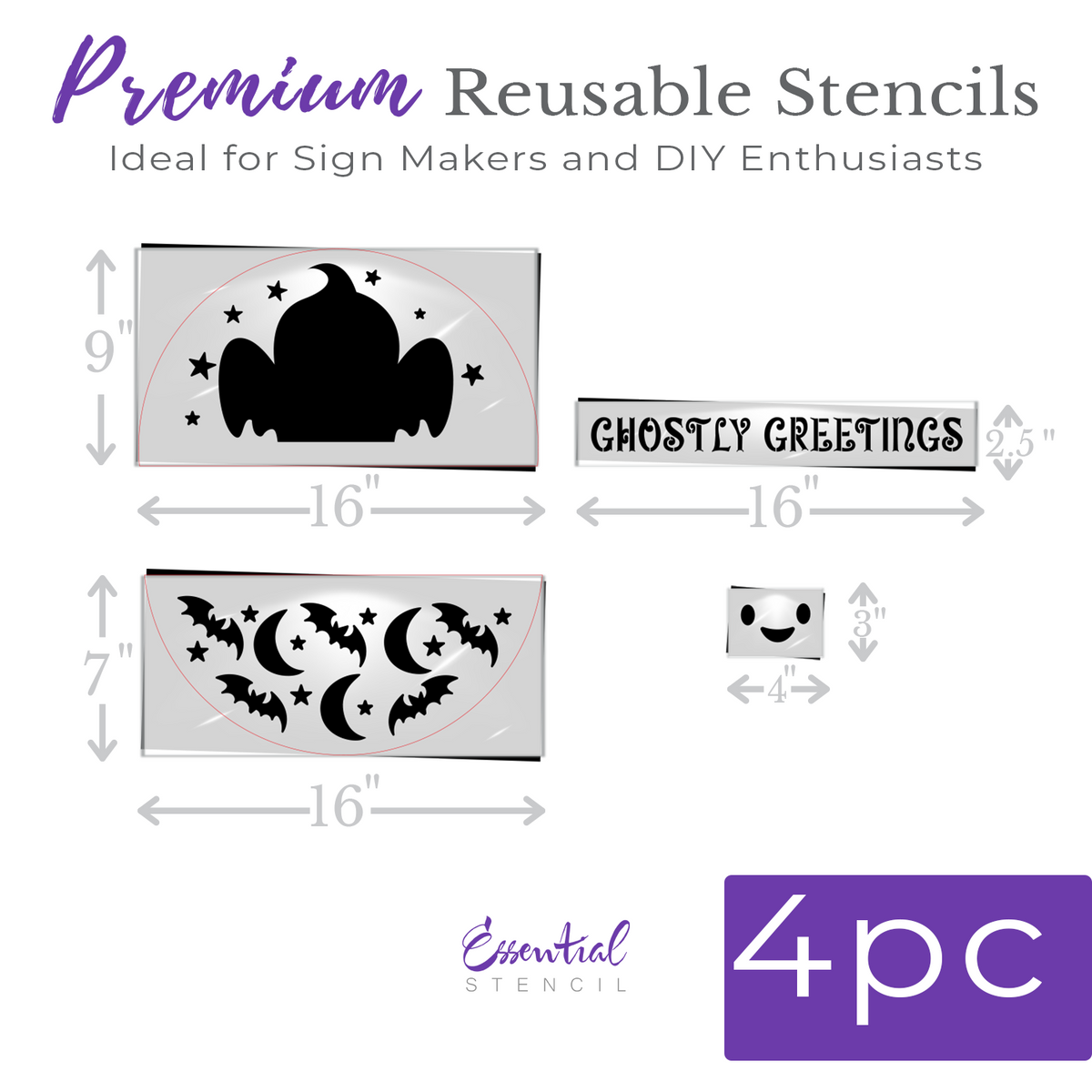 Halloween 2025 Stencil Bundle-Halloween-Essential Stencil