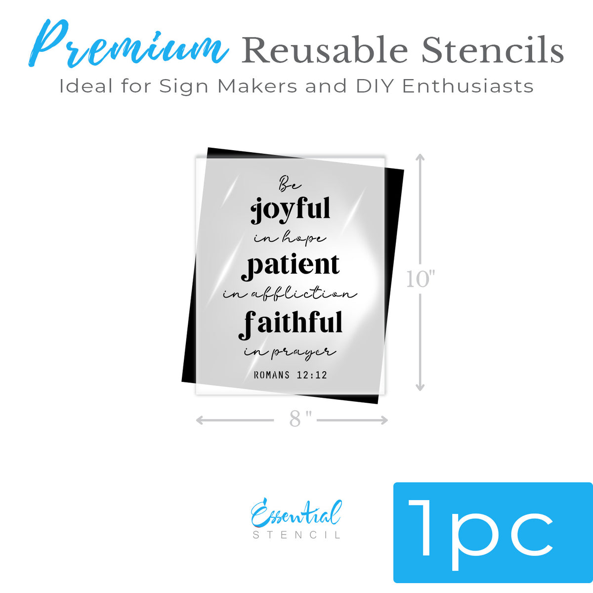 Romans 12:12 Sign Stencil-Summer-Essential Stencil