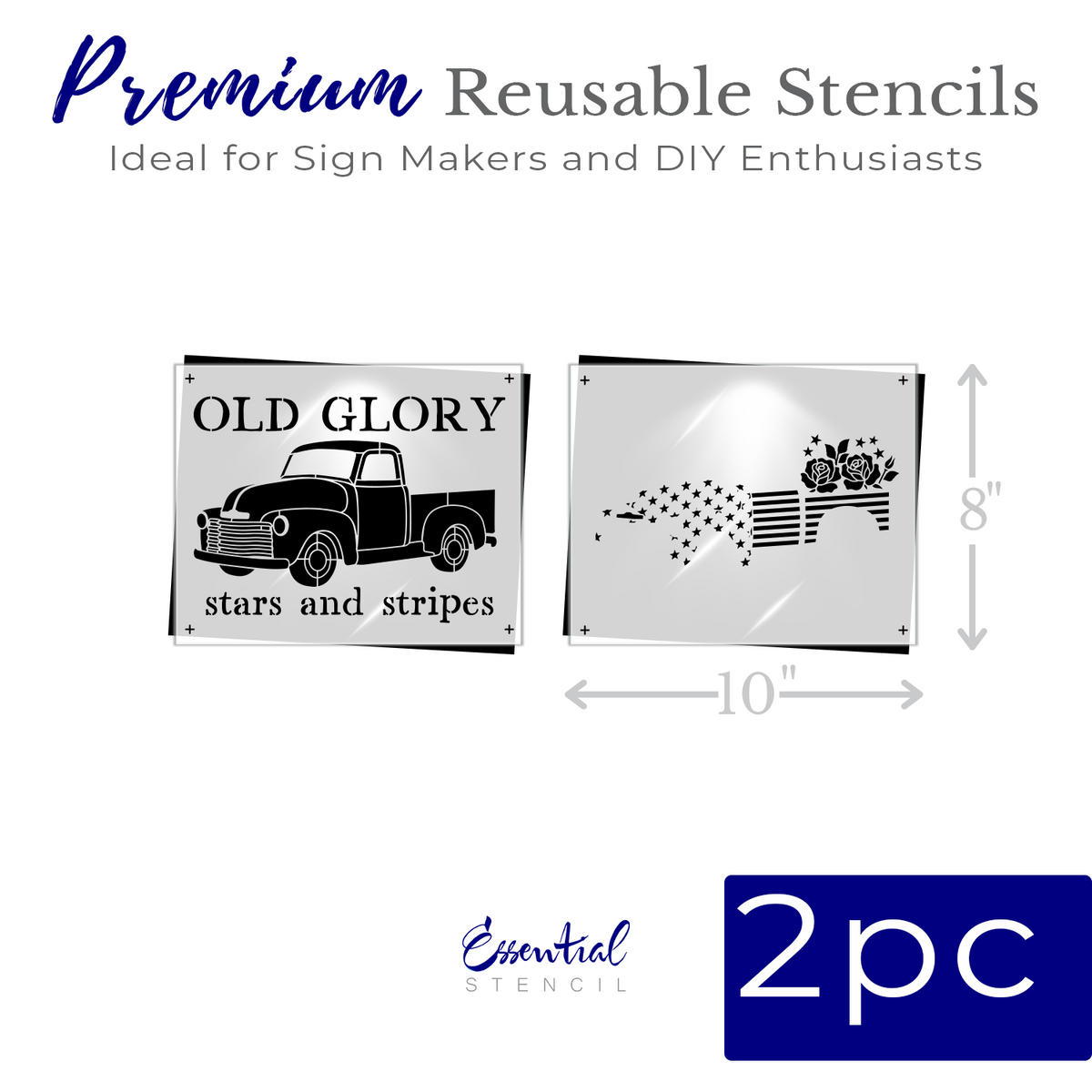 Patriotic 2026 Stencil Bundle-Patriotic-Essential Stencil