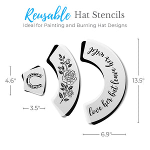 Wild & Inspired Hat Stencil Bundle-Hat Stencil-Essential Stencil