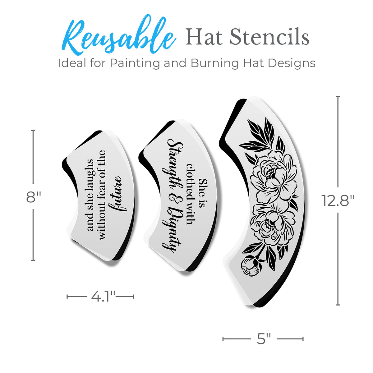 Wild & Inspired Hat Stencil Bundle-Hat Stencil-Essential Stencil