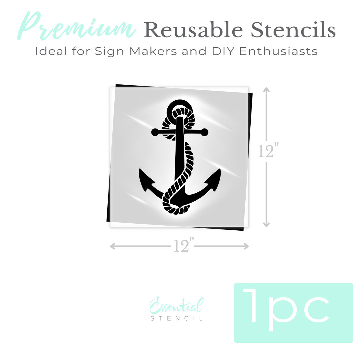 Anchor 12x12 Stencil-Summer-Essential Stencil