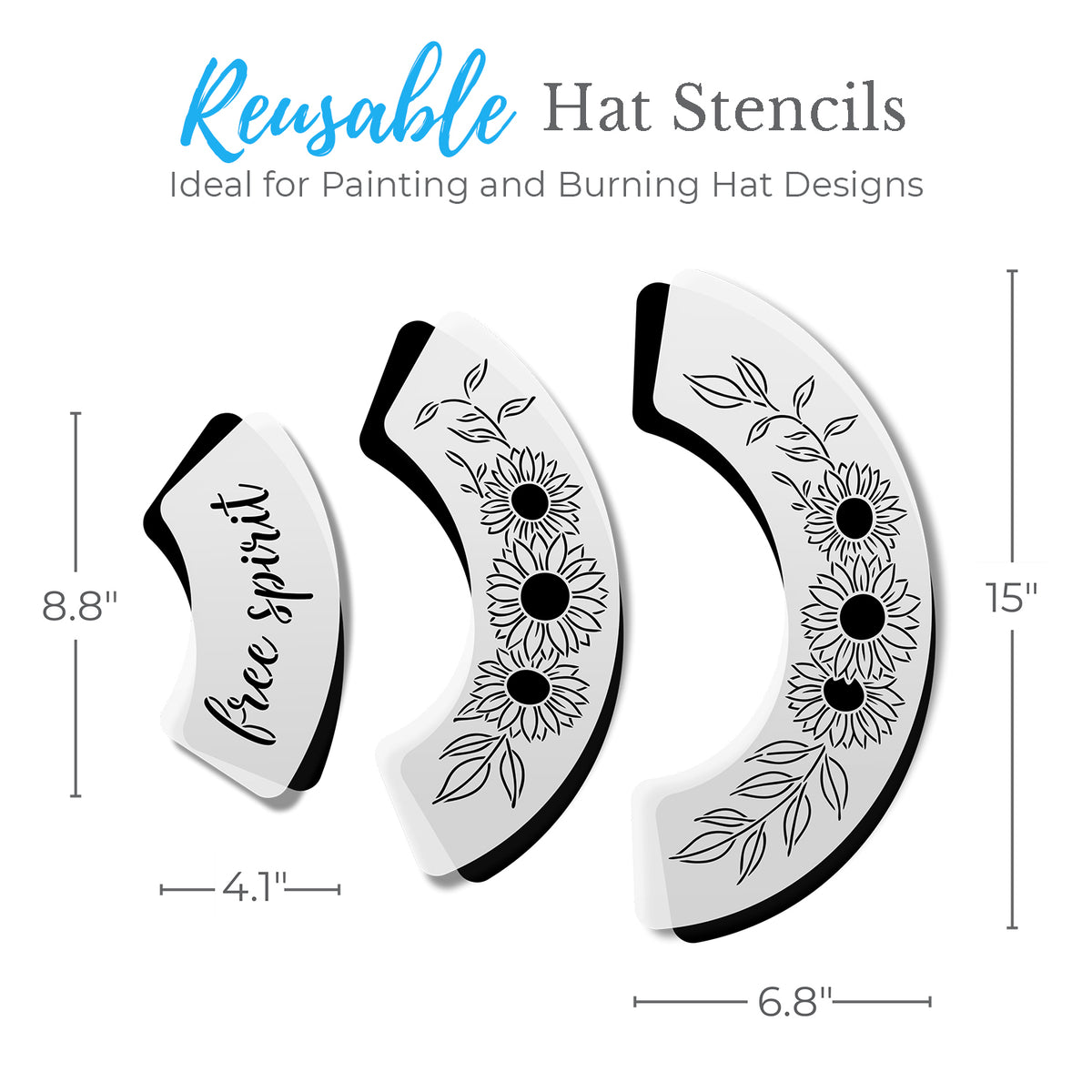 Wild & Inspired Hat Stencil Bundle-Hat Stencil-Essential Stencil