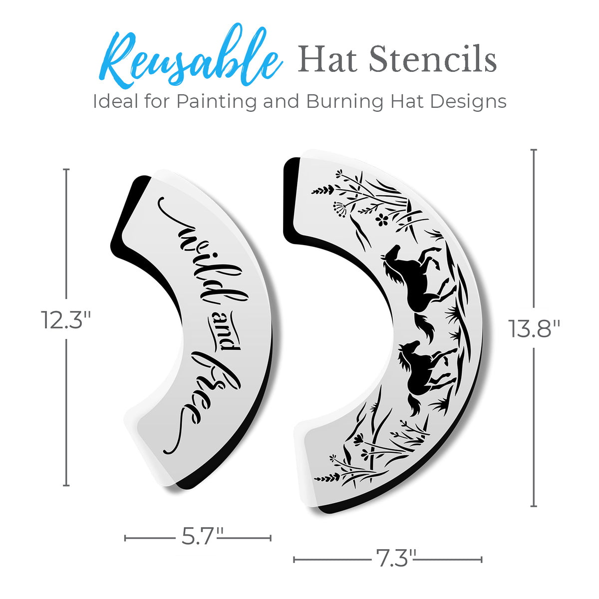 Wild & Inspired Hat Stencil Bundle-Hat Stencil-Essential Stencil