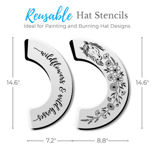 Wild & Inspired Hat Stencil Bundle-Hat Stencil-Essential Stencil