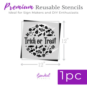 Trick or Treat Door Hanger Stencil-Halloween-Essential Stencil