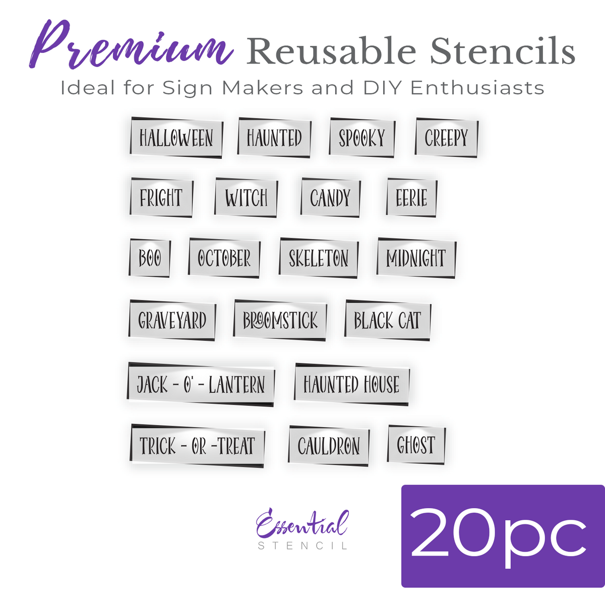 Halloween 2025 Stencil Bundle-Halloween-Essential Stencil