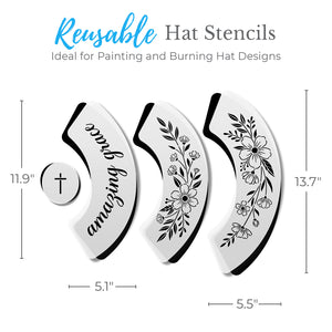 Wild & Inspired Hat Stencil Bundle-Hat Stencil-Essential Stencil