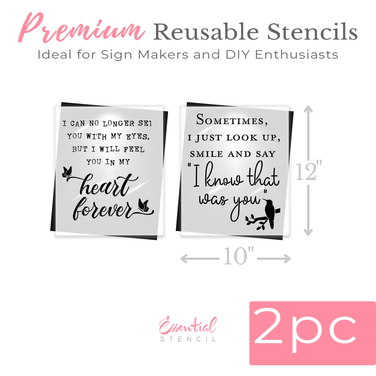 Memorial 10x12 2pc-Mother's Day-Essential Stencil