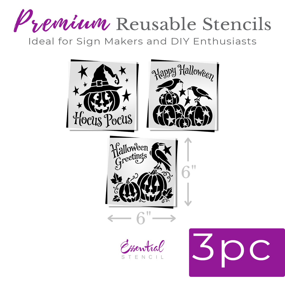 Primitive Halloween Stencil Set-Halloween-Essential Stencil