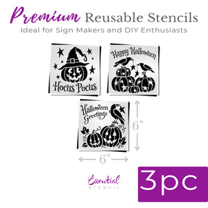 Primitive Halloween Stencil Set-Halloween-Essential Stencil