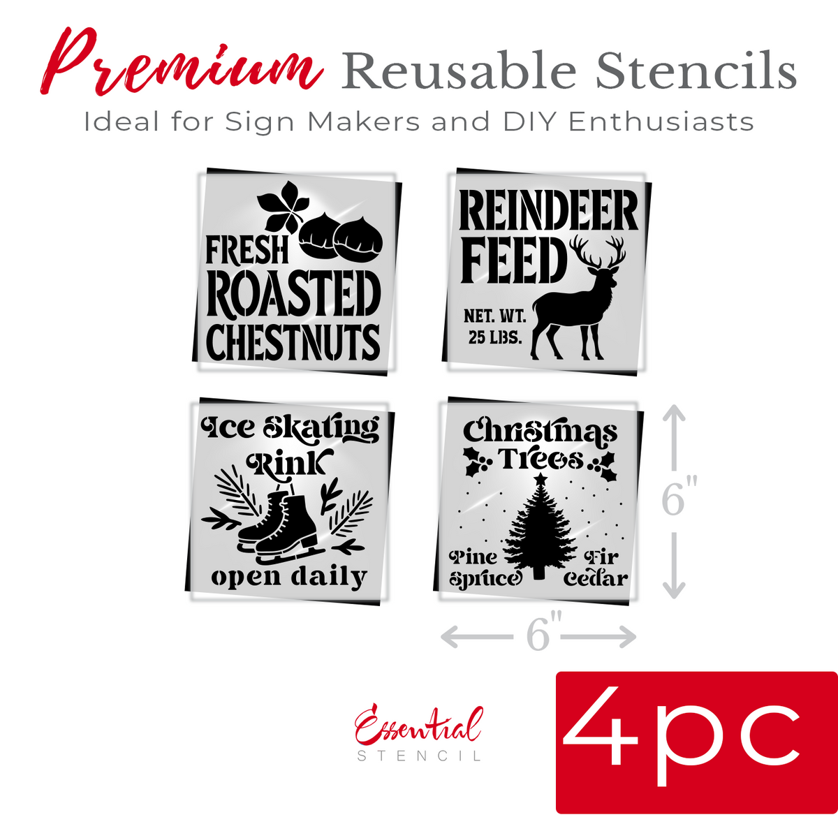 Ambassador Early Access - Christmas 2026 Stencil Bundle-Essential Stencil