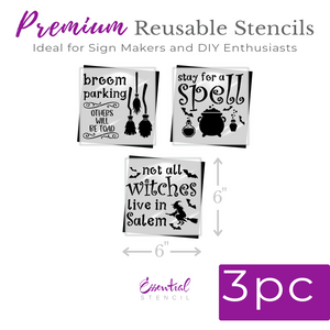 Broom Parking Stencil Set-Halloween-Essential Stencil