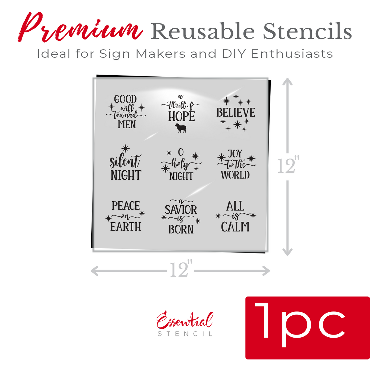 Ambassador Early Access - Christmas 2026 Stencil Bundle-Essential Stencil