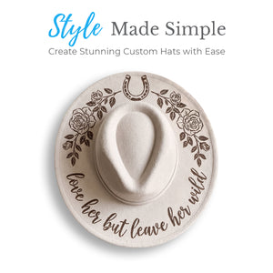 Love Her Wild-Hat Stencil-Essential Stencil