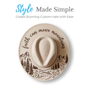 Faith Moves Mountains-Hat Stencil-Essential Stencil