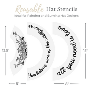 Melissa Miller's Hat Stencil BUNDLE-Hat Stencil-Essential Stencil