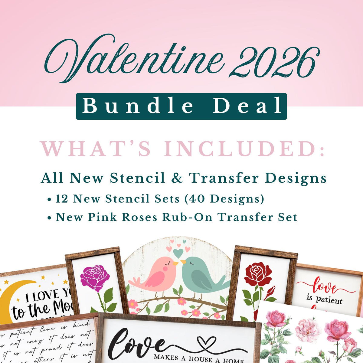 Valentine's 2026 Bundle-Valentine-Essential Stencil