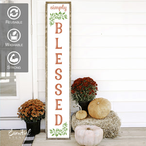 5ft Simply Blessed Porch Stencil-Fall-Essential Stencil