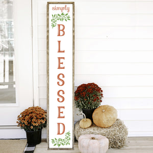 5ft Simply Blessed Porch Stencil-Fall-Essential Stencil