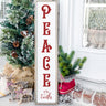 5ft Peace on Earth Vertical Porch Stencil