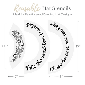 Western Vibes Hat Stencil Set-Hat Stencil-Essential Stencil