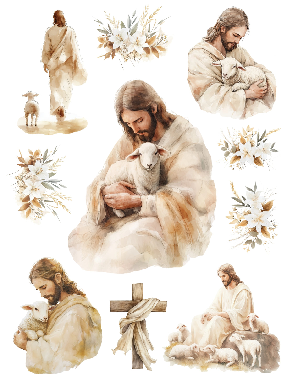 Worthy is the Lamb Rub-On Transfer Set-Rub-on Transfer-Essential Stencil